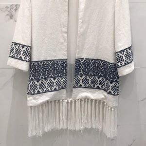 NEW Zara embroidered tribal jacket